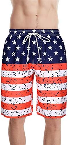 4. jula muške kratke hlače Ležerne prilike navodnici Patriotska američka zastava tiskana kratke hlače svakodnevno