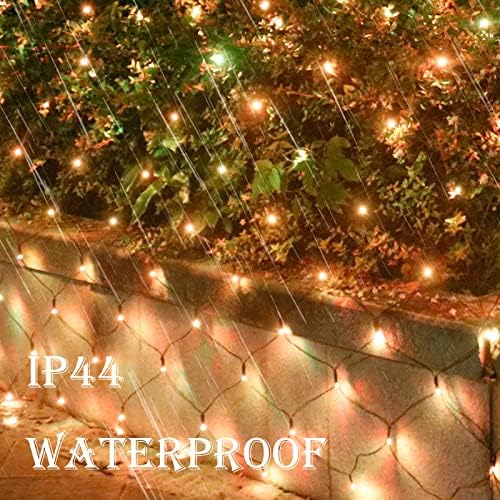360 LED božićne neto žica na otvorenom, 21ft x 5ft vodootporan toplo bijela mrežasti svjetla Giant Net svjetla