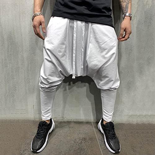 Veličina Otvoreni Muški Hip Hop Trend Labavi Jednobojni Ulični Sportovi Casual Harlan Skraćene Pantalone