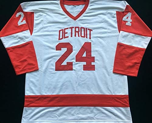 Chris Chelios Detroit br. 24 Potpisan autogramirani bijeli hokejaški dres sa JSA COA