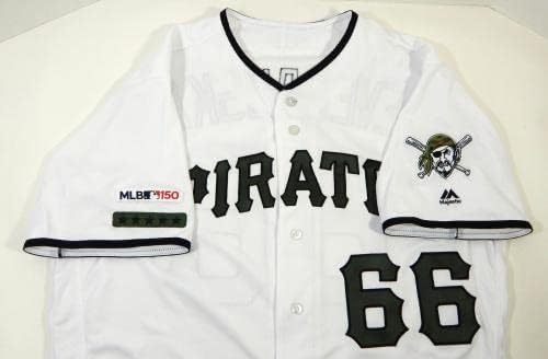 2019 Pittsburgh Pirates Dovydas Neverauskas 66 Igra izdana Bijela Jersey MEM 150 - Igra Polovni MLB dresovi