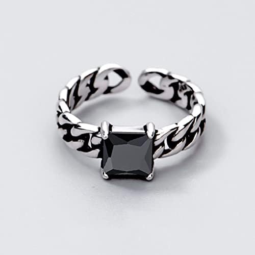 925 Sterling srebrni podesivi prstenovi prirodni fini nakit za muškarce i žene poklone