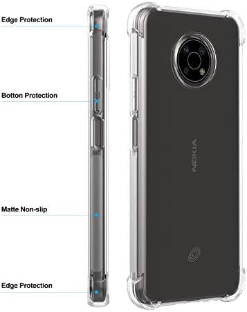 Foluu za futrolu Nokia G300, za futrolu za telefon Nokia G300 2021 Clear, ojačani uglovi otporni na ogrebotine