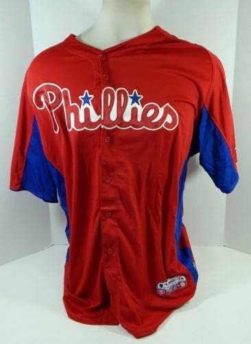 2011-13 Philadelphia Phillies Mitch Walding # 16 Igra Rabljena Crvena Jersey St BP 48 58 - Igra Polovni MLB dresovi