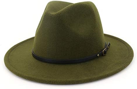 Panama šešir široki disketni remen Ženski klasični široki dimnu snagu Fedora šešir vune osjećali su šešir