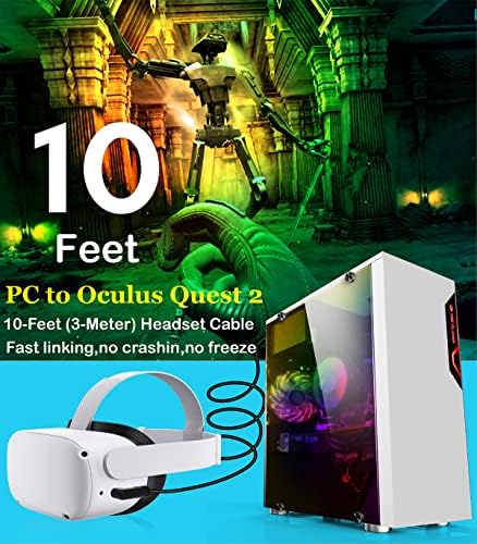 Quest Link kabl, za oculus Quest VR slušalice Povežite vezu Cord Gaming PC Pristup prskanjem biblioteke