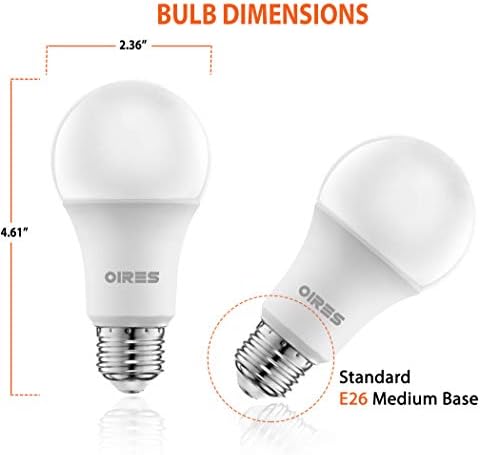 OIRES 100w ekvivalentna LED sijalica 1500 lumena A19 sijalice u obliku 2700k toplo bijela ne-zatamnjiva