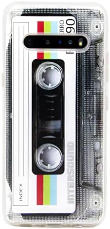 Tncyoll kompatibilan sa LG V60, LG V60 ThinQ Case Slim Dual Cool Retro kaseta Music Shockproof Branik zaštitne