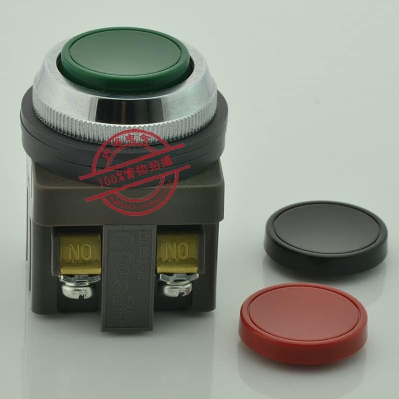 [Sa]Japan i opružni IDEC 30mm prekidač sa dugmadima sa ravnom glavom ABN110 * zeleno crveno i crno 1NO-10