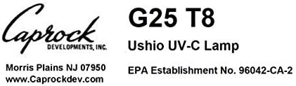 Ushio BC2773 3000008-G25T8-germicidna Cijevna lampa-T8-Srednja bi-pinska baza od Ushio