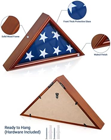 Decowoodo Flag FAMR za zastavu 3x5 američka zastava, zastava za veteran, zidno montirani trokut zastava
