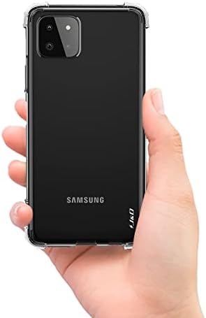 J & amp;D kućište kompatibilno za Samsung Galaxy A22 5G kućište, kristalno čisto kućište uglova koji apsorbuju