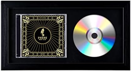 Futti CD glazbeni okvir 8 x 12 sa crnim displetom za disk i CD kutiju izrađeni od strane okvira od punog