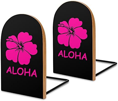 Aloha Hawaiian Flower Bookshelf Neklizajući drveni stol za knjige kancelarijski pribor za knjige