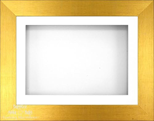 Babyrice 11,5x8,5 četkani zlatni 3D okvir zaslona / 1 rupa bijeli nosač