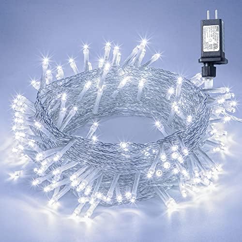 OOPSWOW LED struna svjetla bijelom, 100LED utikačem u bajkama Svjetla sa 8 načina za unutarnju i vanjsku