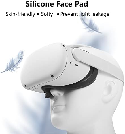 Aodelan VR pokrov za lice kompatibilan sa Oculus Quest 2 - Silikon VR Poklopac ploča za lice, bolje iskustvo
