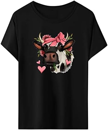Ženska majica majica Ženska majica kratkih rukava Basic Ljetni vrhovi Labavi čista krava ženska haljina